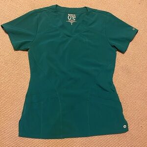 Hunter Green Scrub Top